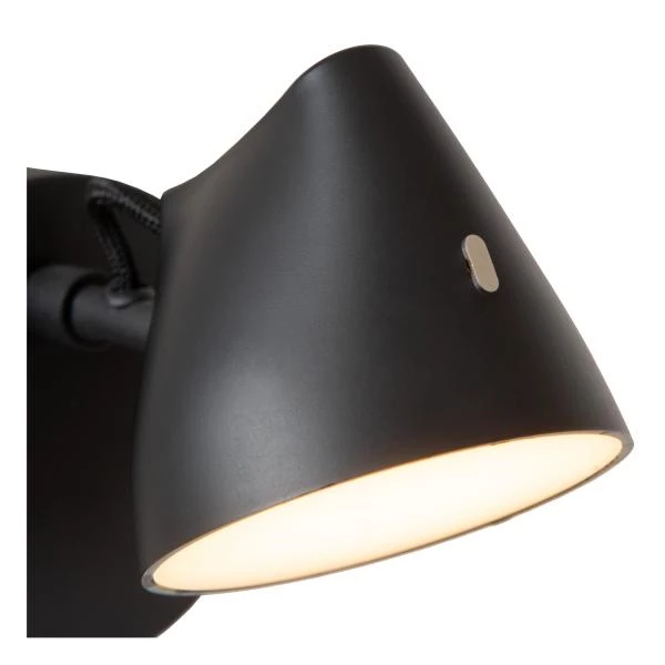 Lucide MILNE - Wall light - LED Dim. - 1x8W 2700K - Black - detail 1